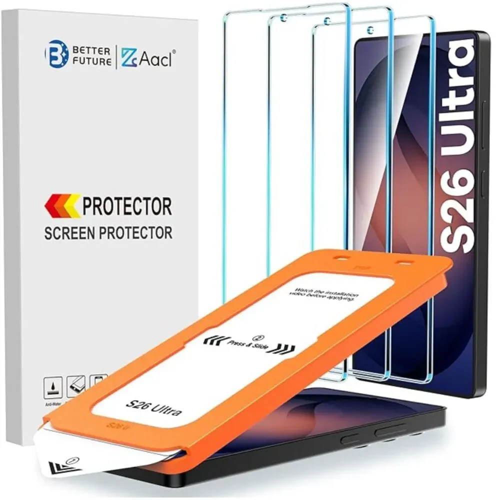 AACL 3-Pack Screen Protector Samsung Galaxy S26 Ultra Tempered Glass 6.9 Inch